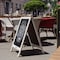Flash Furniture Whitewashed Wooden A-Frame Magnetic Chalkboard HGWA-CB-3020-WHWSH-GG - alternate 2